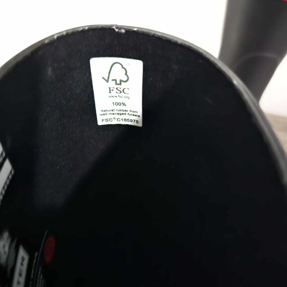 Hunter Women's Black Original Short Tri-Color Logo Rain Boot Size 6 - Picture 7 of 9